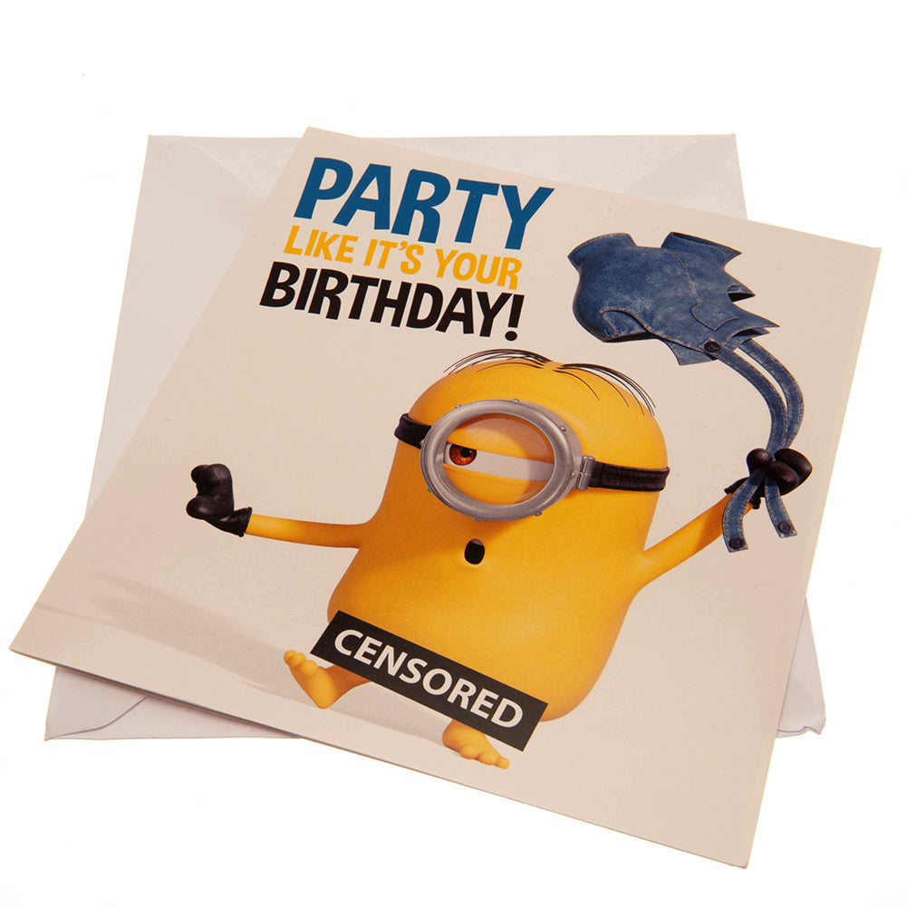 Minions Birthday Card Party - Buy Cards & Gift Wrap at GiftMasters.co.uk
