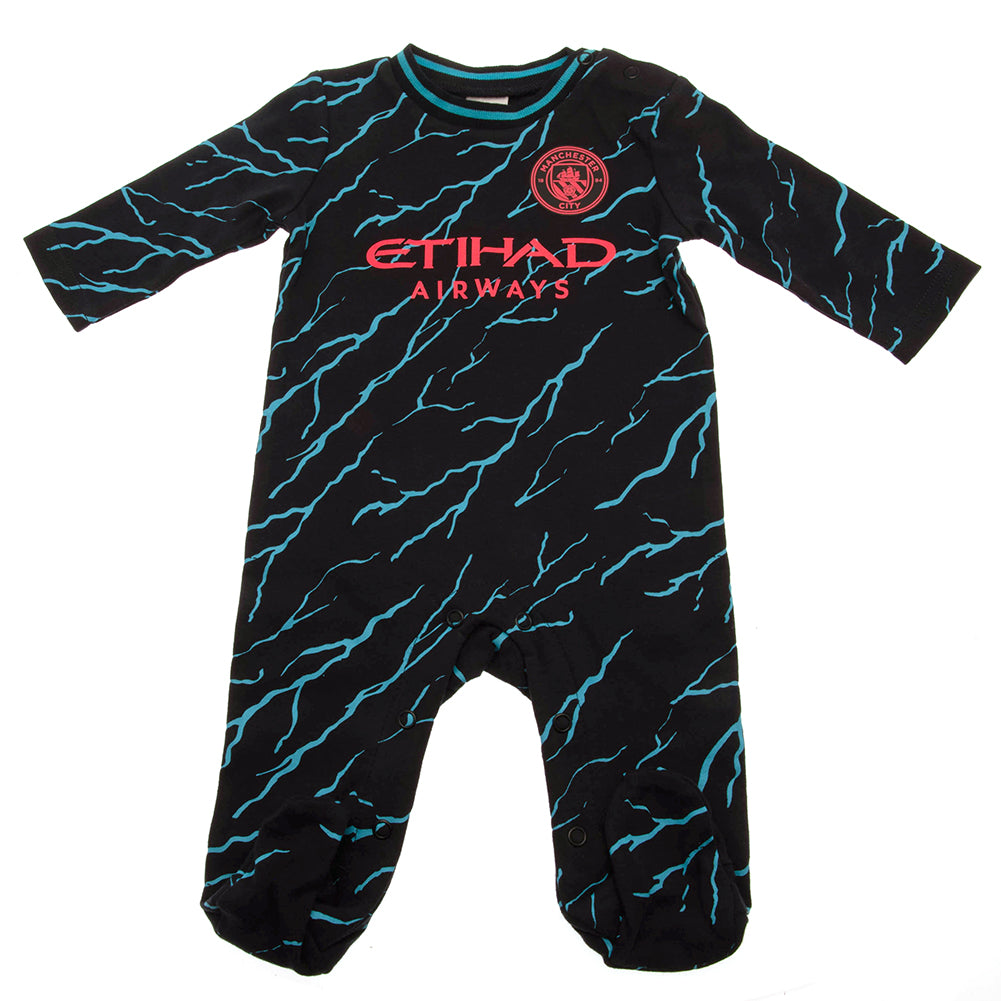 Manchester City FC Sleepsuit 6/9 mths LT - Buy Bodysuits & Sleepsuits at GiftMasters.co.uk
