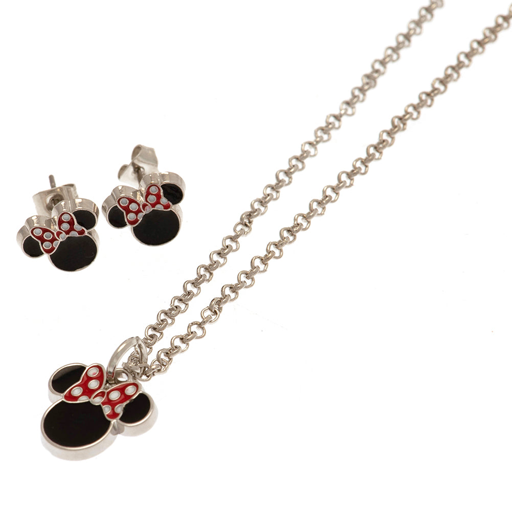 Minnie Mouse Fashion Jewellery Necklace & Earring Set - Buy Neckwear at GiftMasters.co.uk