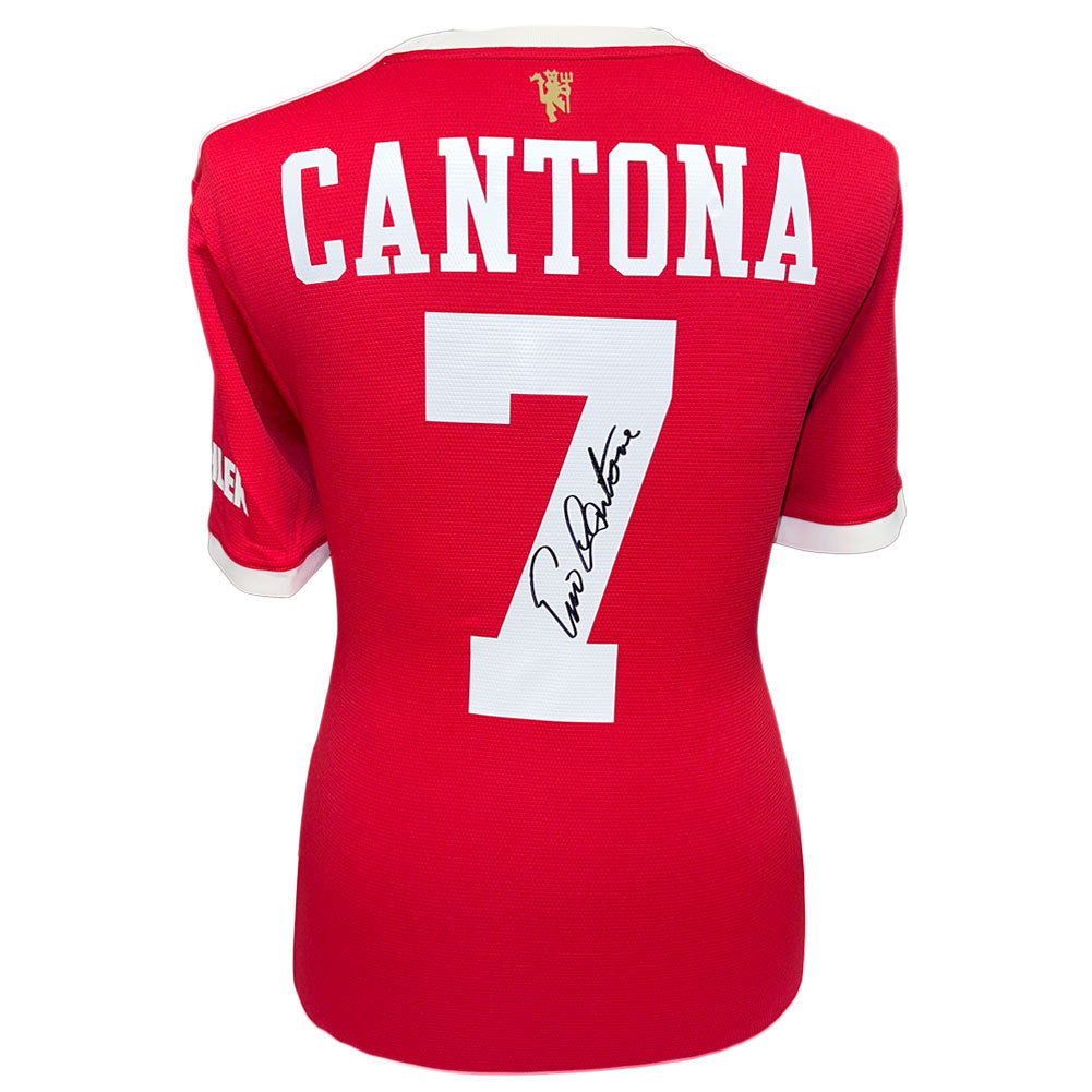 Manchester United FC Cantona Signed Shirt - Buy Shirts at GiftMasters.co.uk