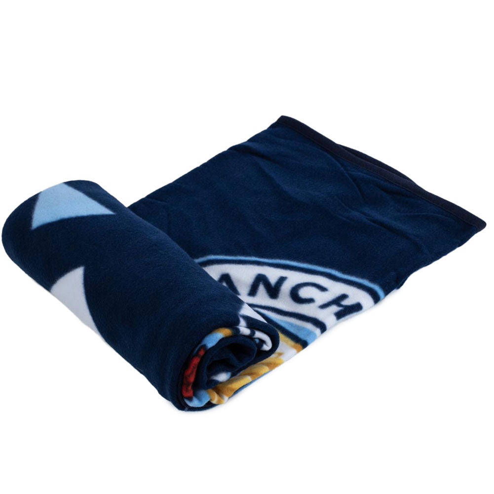 Manchester City FC Particle Fleece Blanket - Buy Blankets at GiftMasters.co.uk