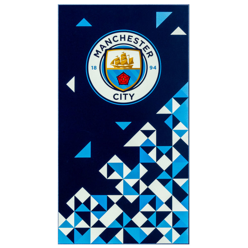 Manchester City FC Particle Towel - Buy Towels at GiftMasters.co.uk