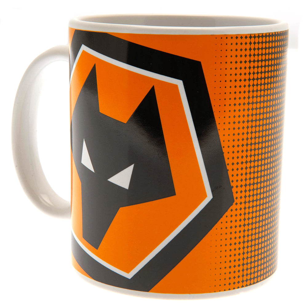 Wolverhampton Wanderers FC Halftone Mug - Buy Standard Mugs at GiftMasters.co.uk