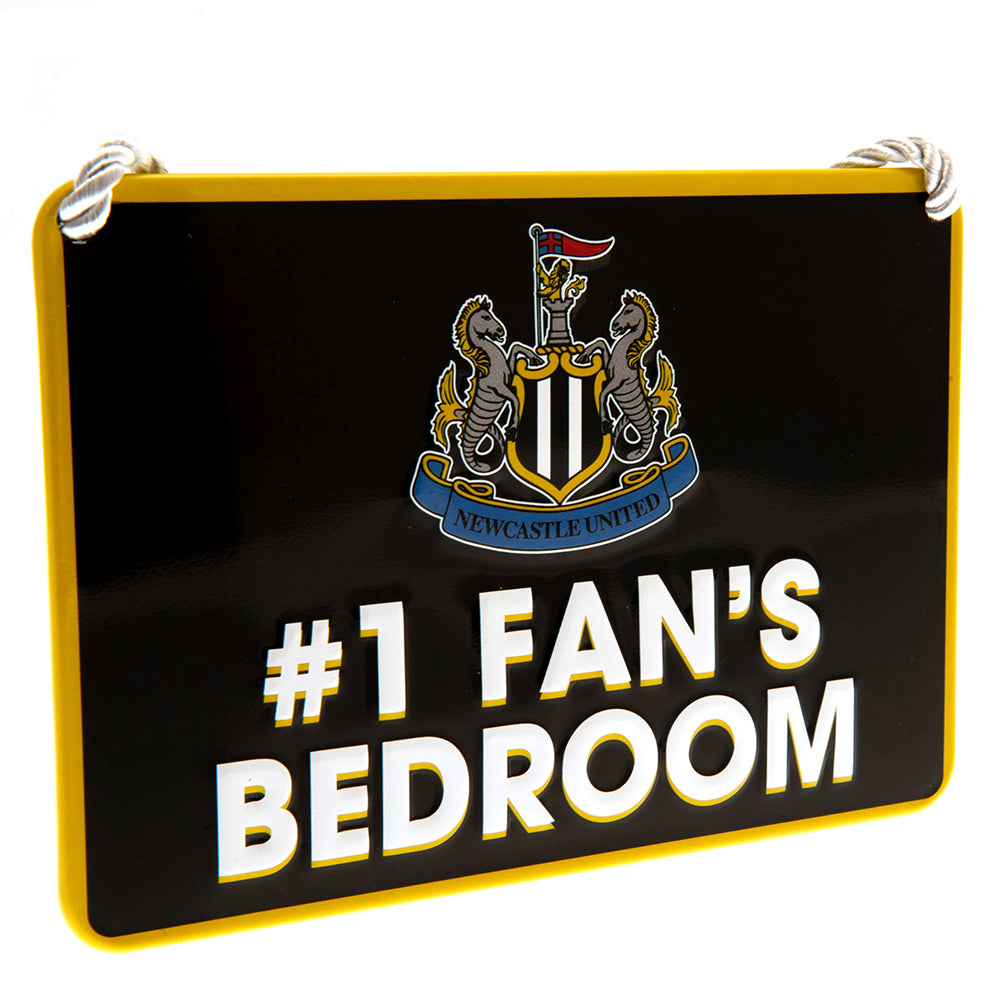 Newcastle United FC Bedroom Sign No1 Fan - Buy  at GiftMasters.co.uk