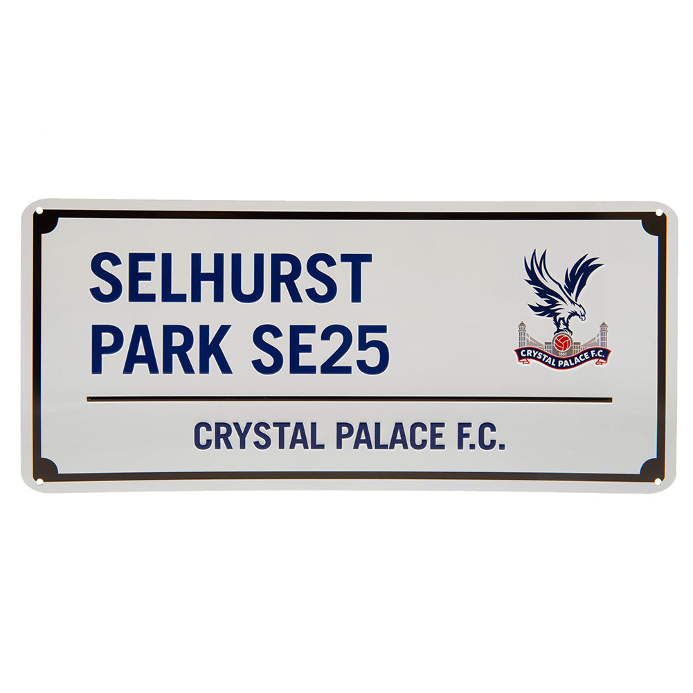 Crystal Palace FC Blue Text Street Sign - Buy  at GiftMasters.co.uk