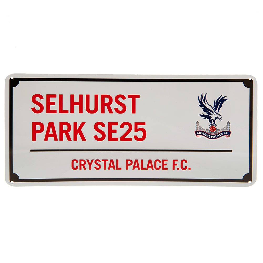 Crystal Palace FC Red Text Street Sign - Buy  at GiftMasters.co.uk