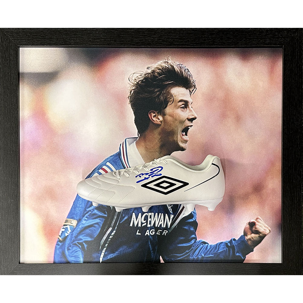 Rangers FC Laudrup Signed Boot (Framed) - Buy Gloves & Boots at GiftMasters.co.uk