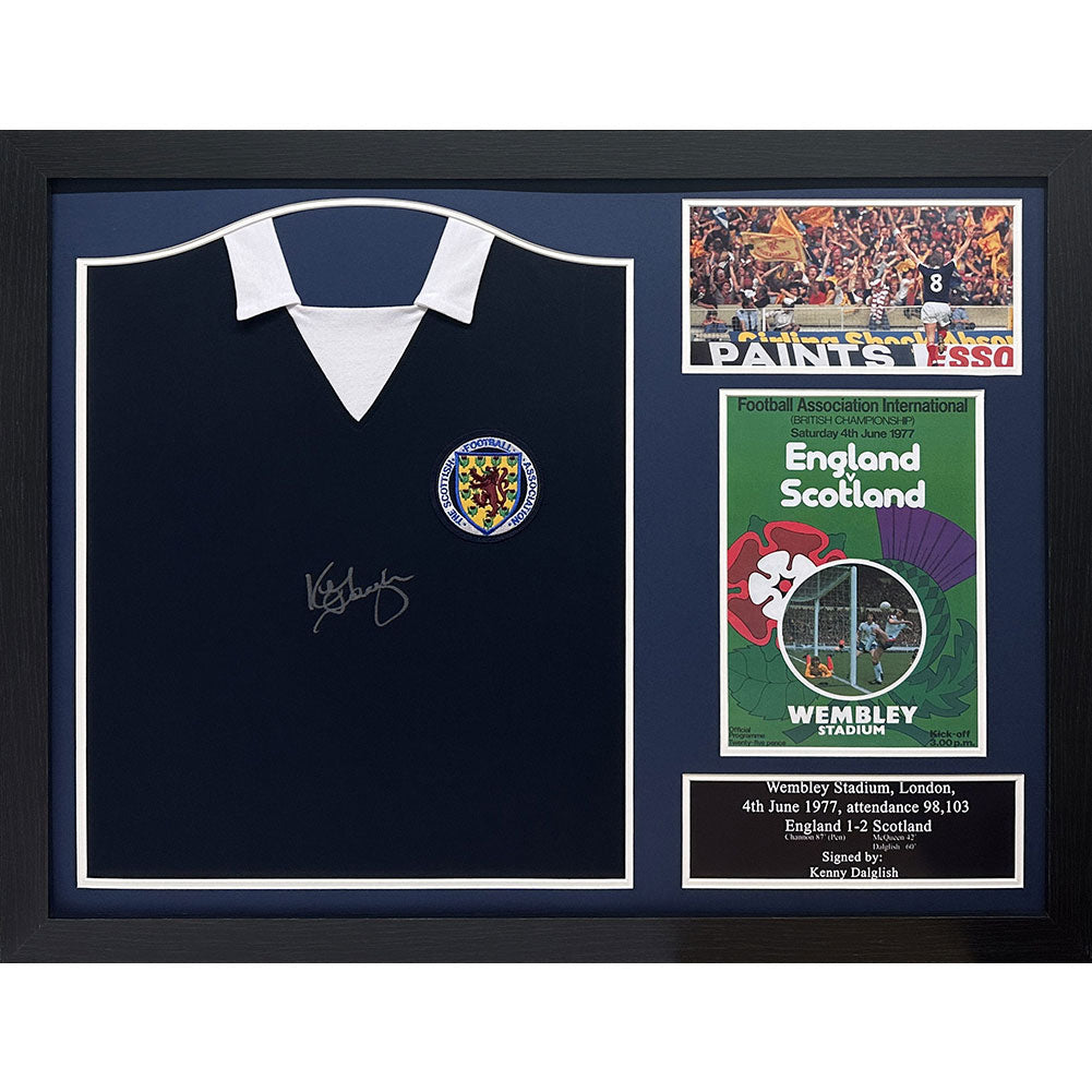 Scottish FA 1978 Dalglish Signed Shirt (Framed) - Buy Shirts at GiftMasters.co.uk