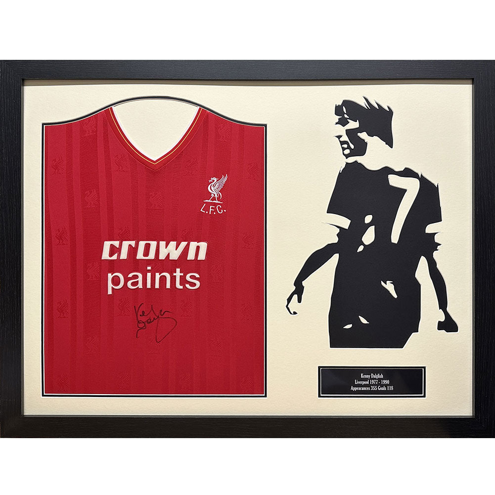 Liverpool FC 1986 Dalglish Signed Shirt Silhouette - Buy Shirts at GiftMasters.co.uk