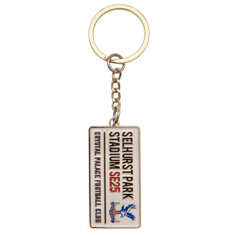 Crystal Palace FC Embossed Street Sign Keyring - Buy  at GiftMasters.co.uk