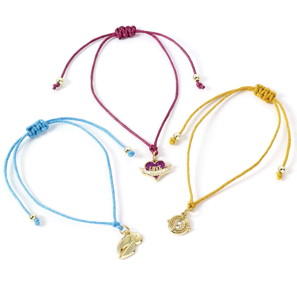 Harry Potter Friendship Bracelet Set Golden Snitch - Buy Silver Plated at GiftMasters.co.uk