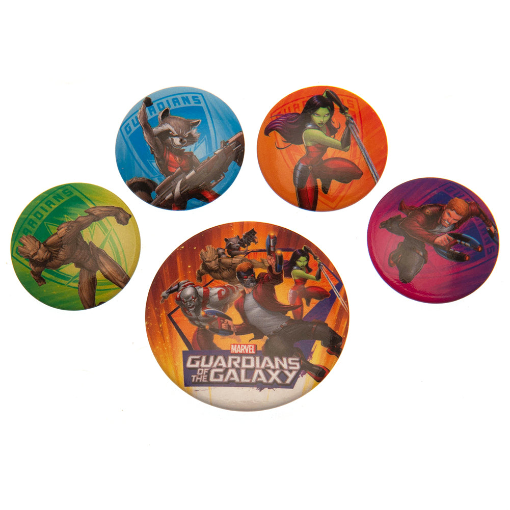 Guardians Of The Galaxy Button Badge Set - Buy Badges at GiftMasters.co.uk