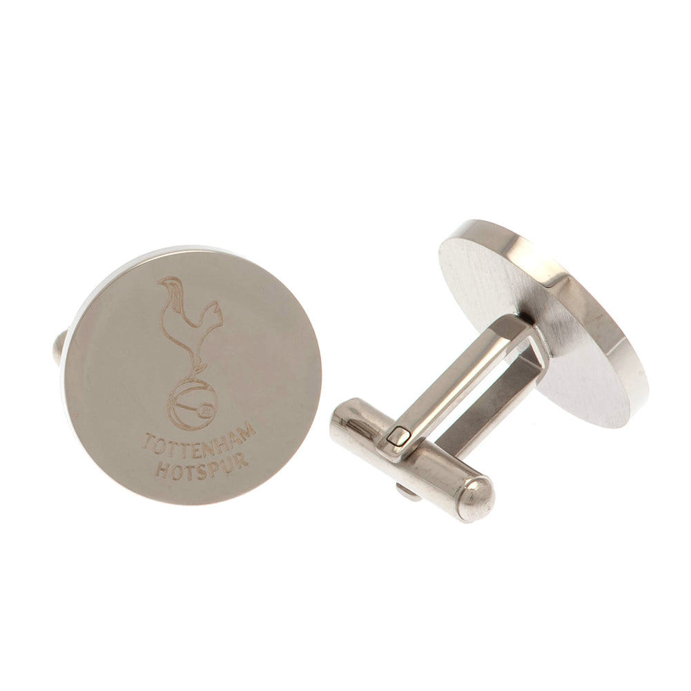 Tottenham Hotspur FC Stainless Steel Round Cufflinks - Buy Cufflinks at GiftMasters.co.uk