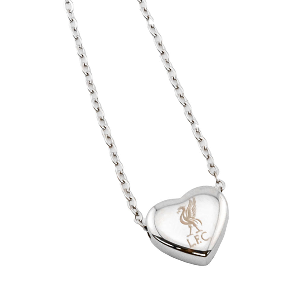 Liverpool FC Stainless Steel Heart Necklace - Buy Stainless Steel at GiftMasters.co.uk