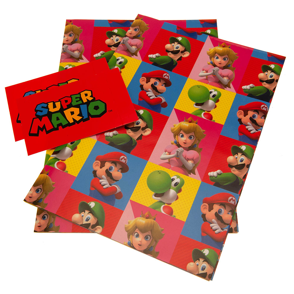 Super Mario Gift Wrap - Buy Cards & Gift Wrap at GiftMasters.co.uk