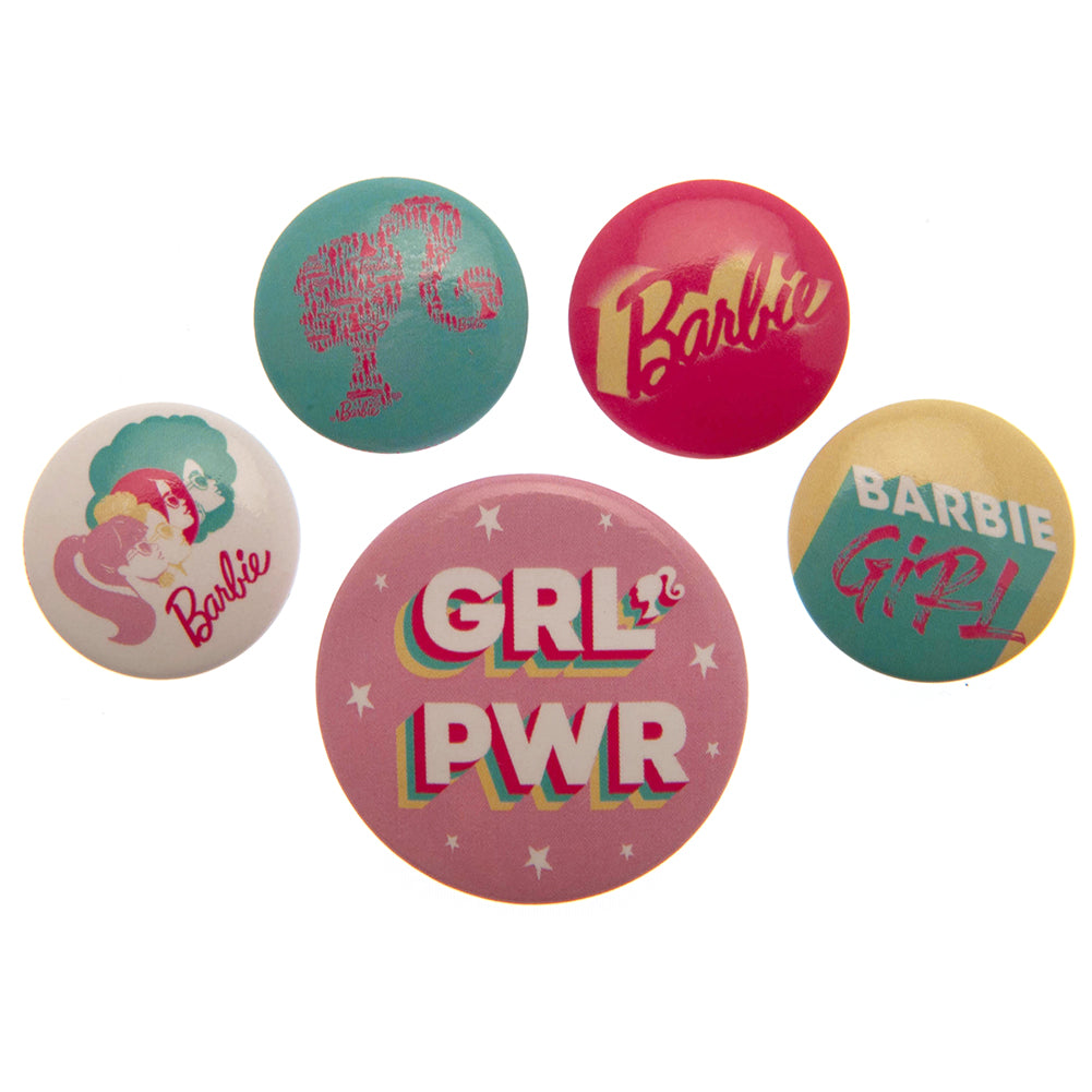 Barbie Button Badge Set - Buy Badges at GiftMasters.co.uk