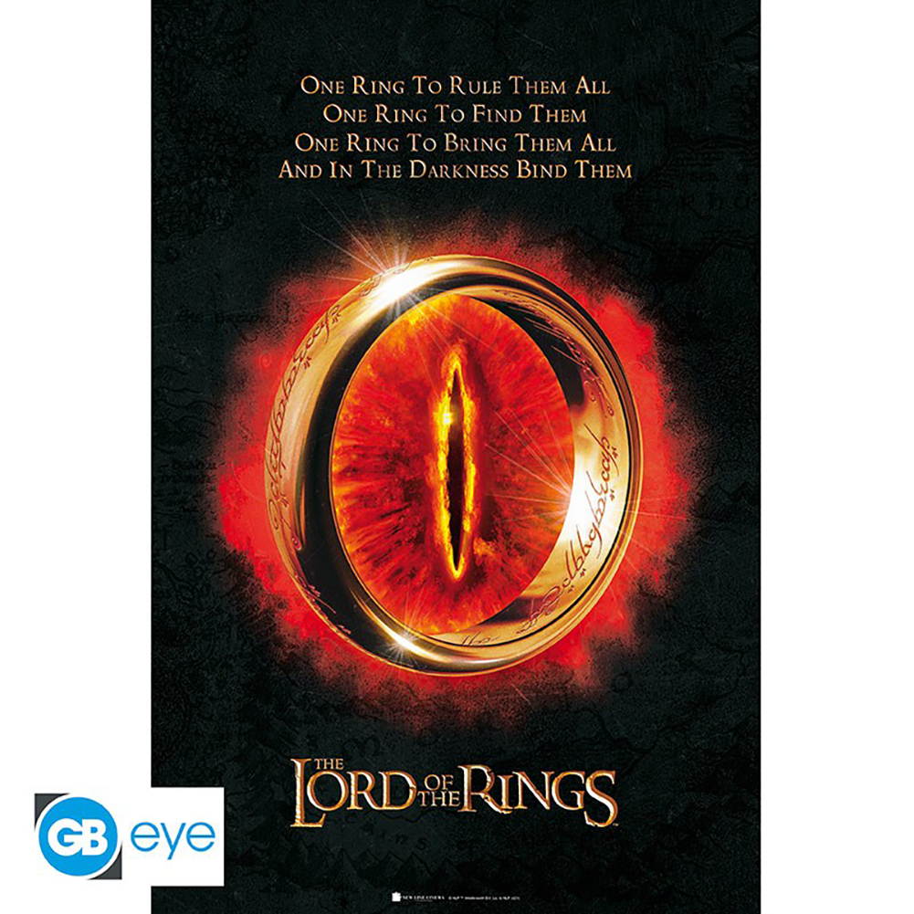 The Lord Of The Rings Poster One Ring 68 - Buy Posters at GiftMasters.co.uk