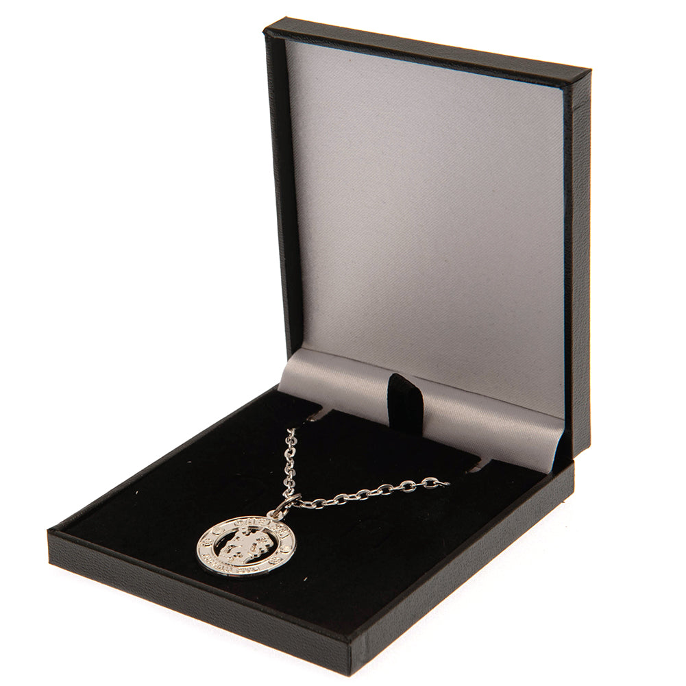 Chelsea FC Silver Plated Boxed Pendant CR - Buy Silver Plated at GiftMasters.co.uk