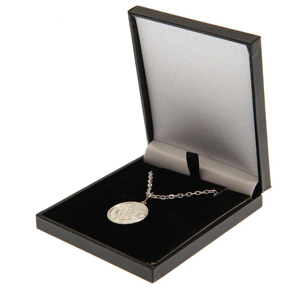 Manchester City FC Silver Plated Boxed Pendant - Buy Silver Plated at GiftMasters.co.uk