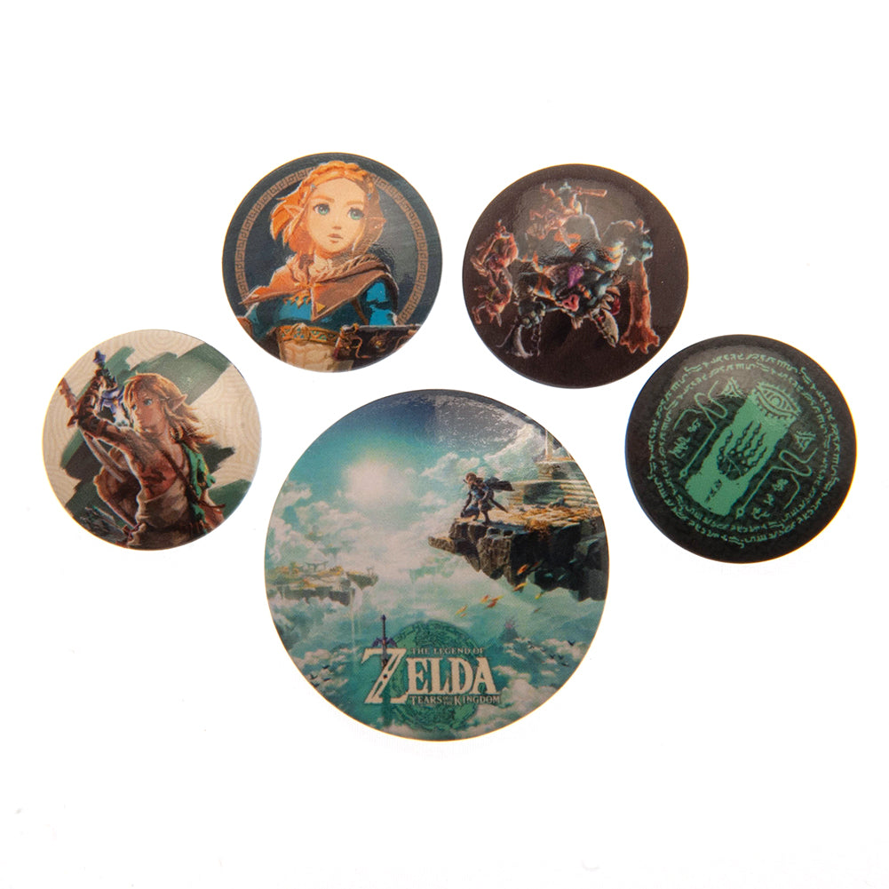 The Legend Of Zelda Button Badge Set - Buy Badges at GiftMasters.co.uk