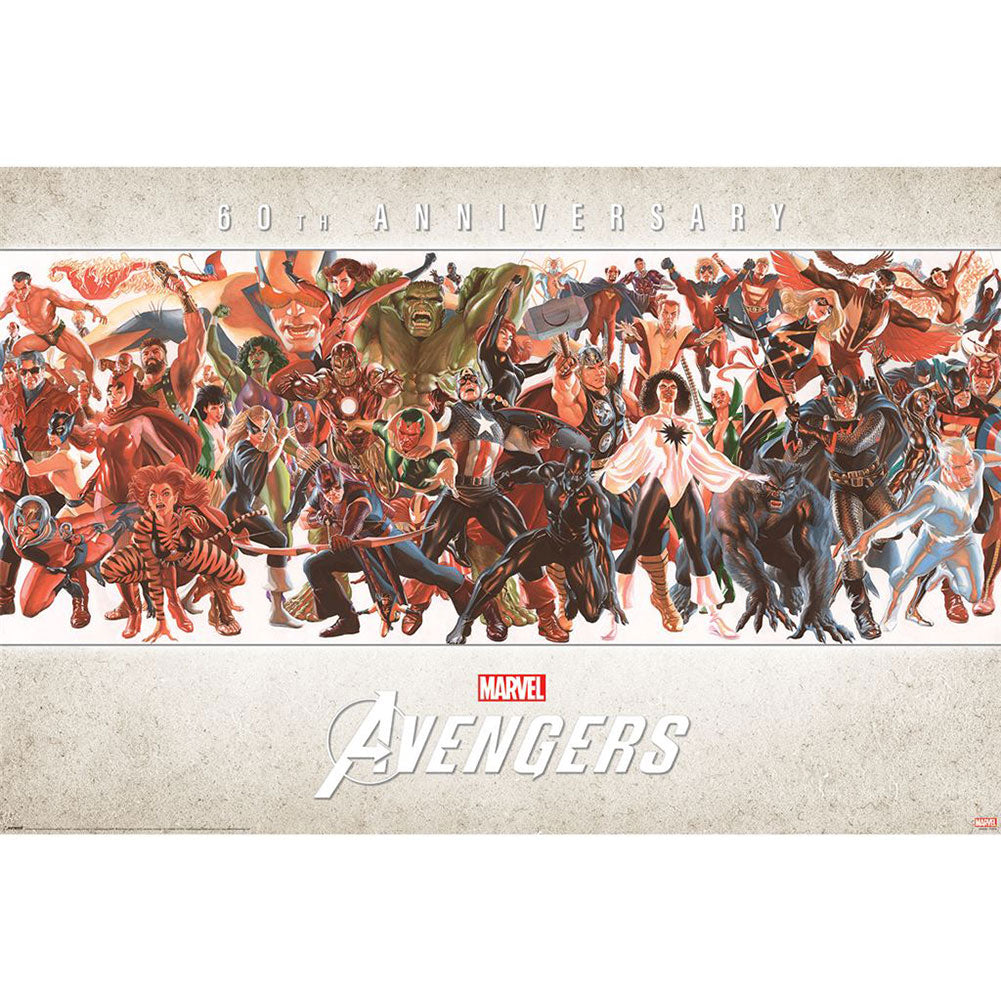 Avengers Poster 60th Anniversary 259 - Buy Posters at GiftMasters.co.uk