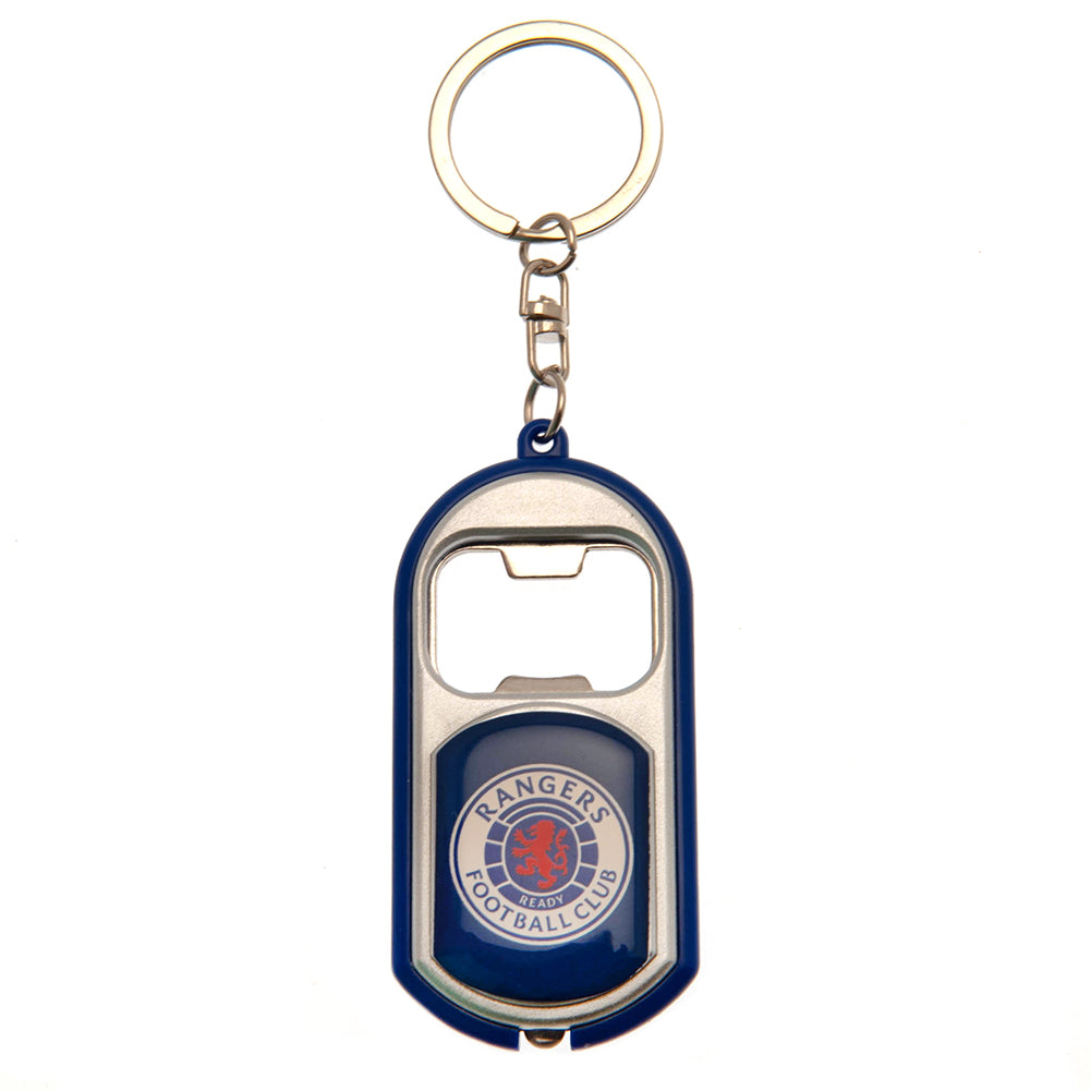 Rangers FC Keyring Torch Bottle Opener - Buy Keyrings & Pens at GiftMasters.co.uk