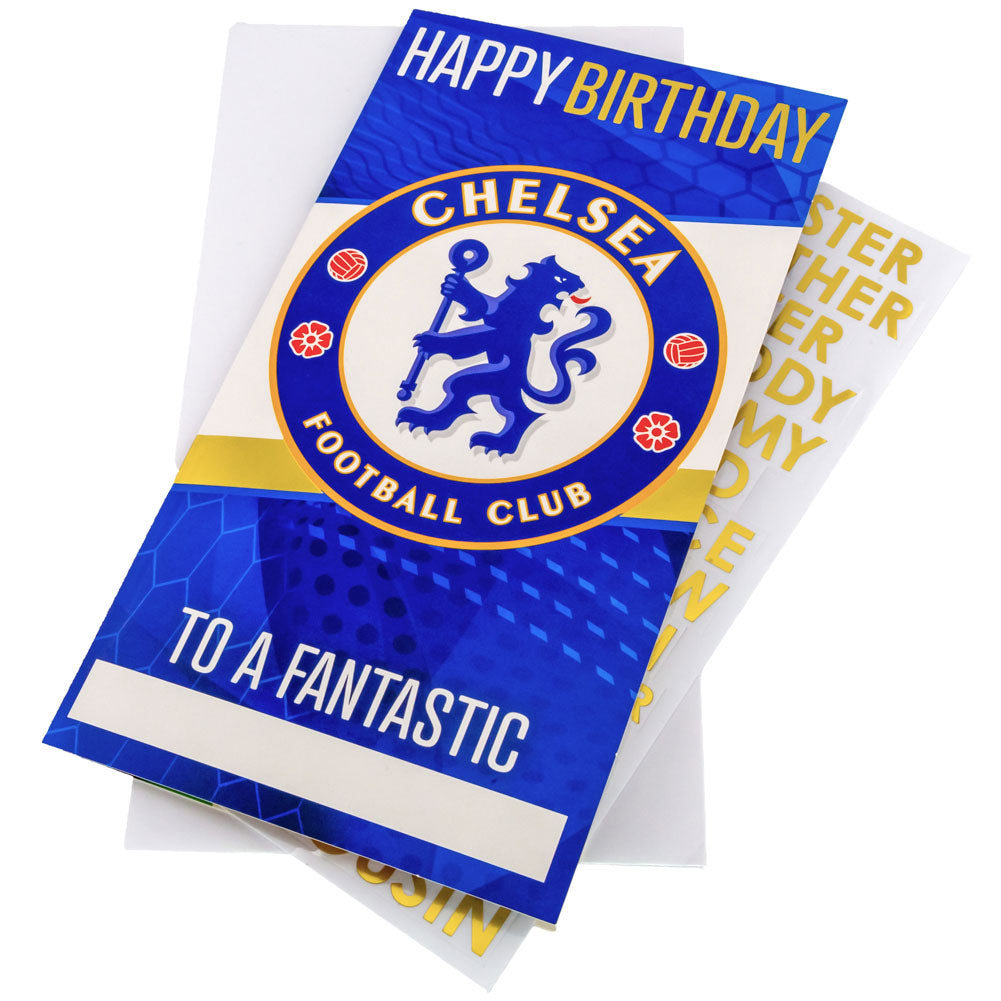 Chelsea FC Personalised Birthday Card - Buy Cards & Gift Wrap at GiftMasters.co.uk