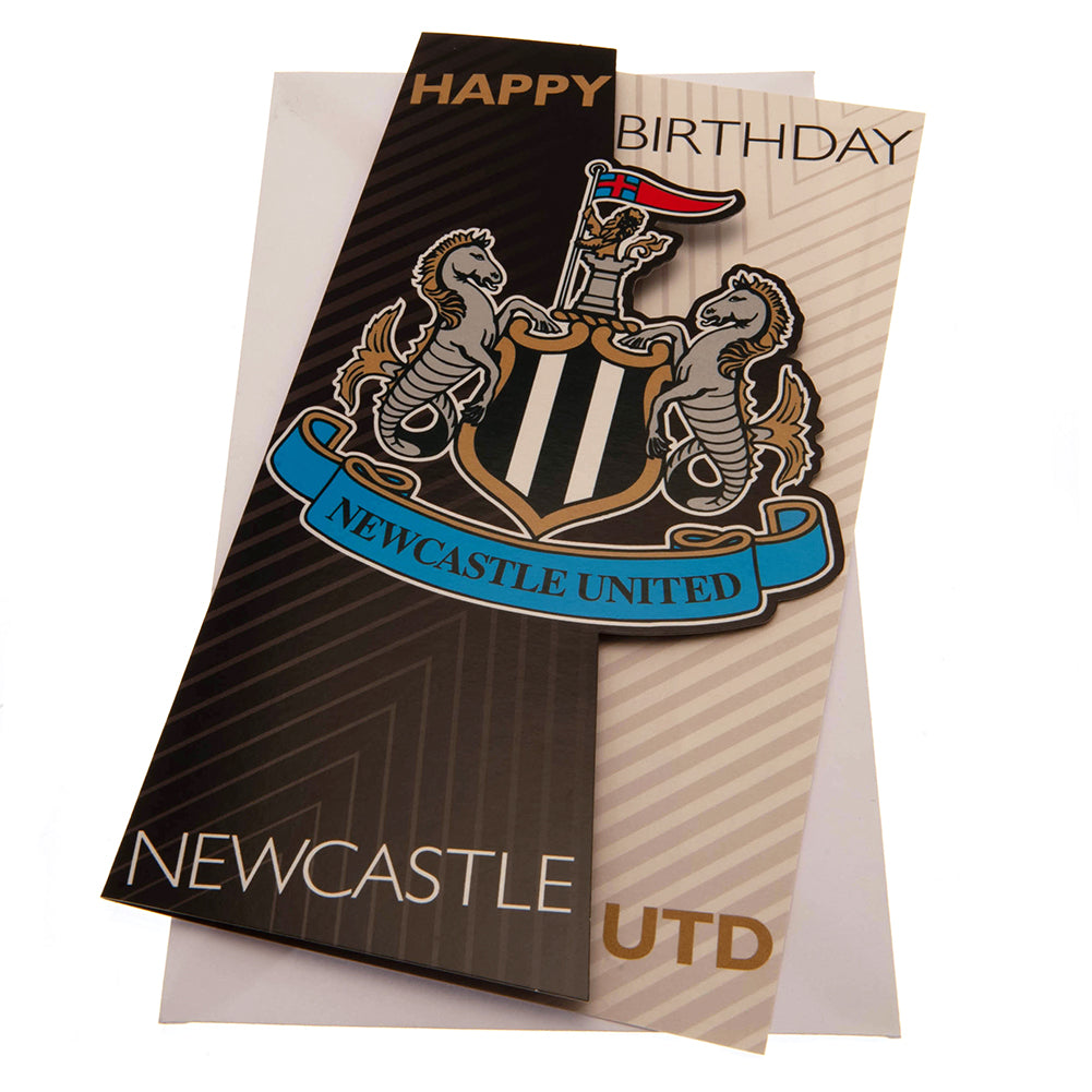 Newcastle United FC Crest Birthday Card - Buy Cards & Gift Wrap at GiftMasters.co.uk