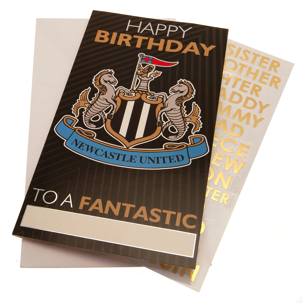Newcastle United FC Personalised Birthday Card - Buy Cards & Gift Wrap at GiftMasters.co.uk