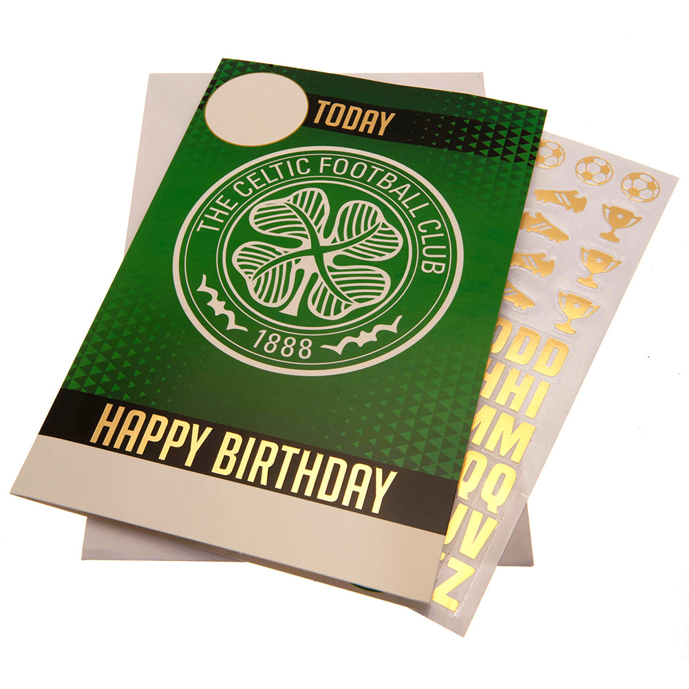 Celtic FC Birthday Card With Stickers - Buy Cards & Gift Wrap at GiftMasters.co.uk