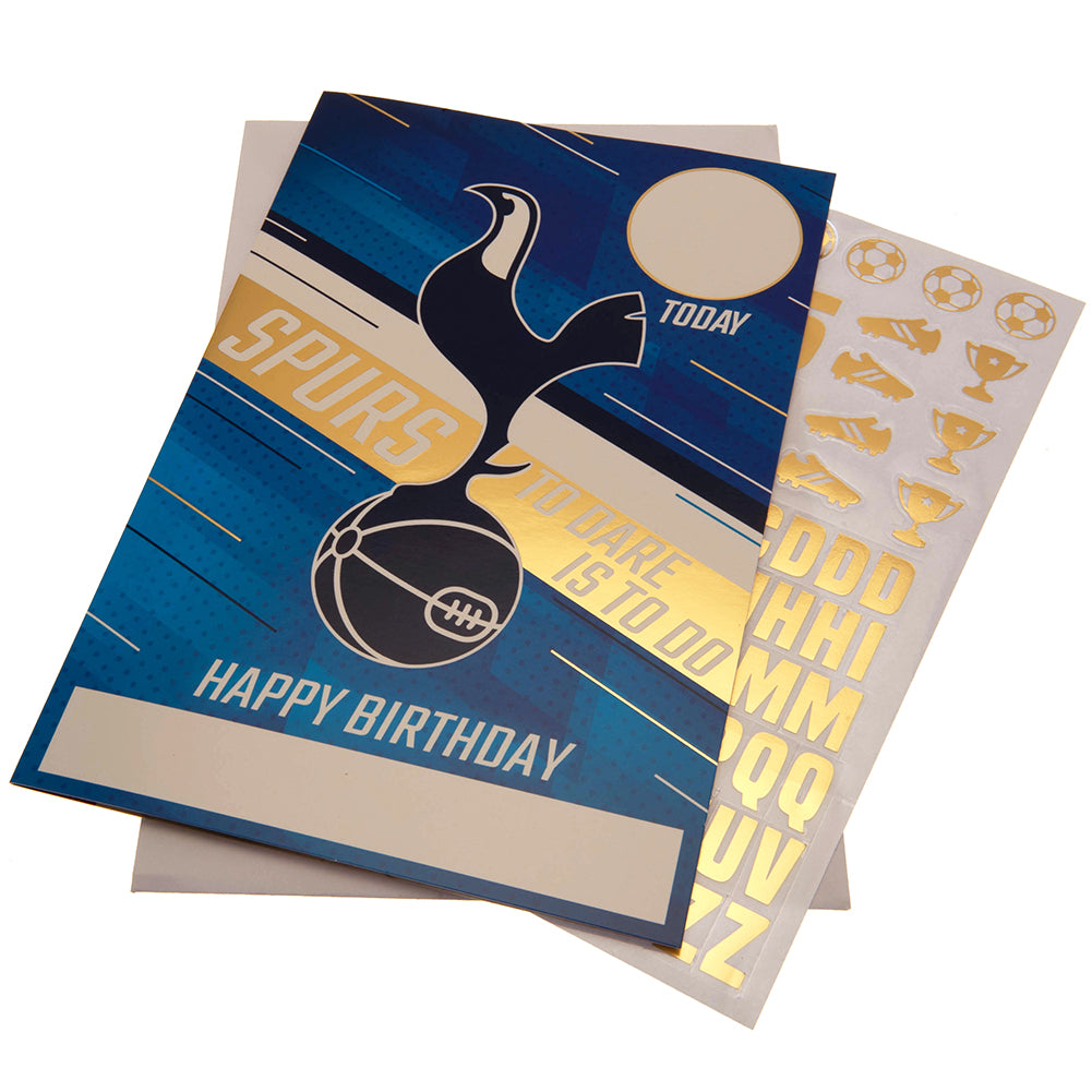 Tottenham Hotspur FC Birthday Card With Stickers - Buy Cards & Gift Wrap at GiftMasters.co.uk