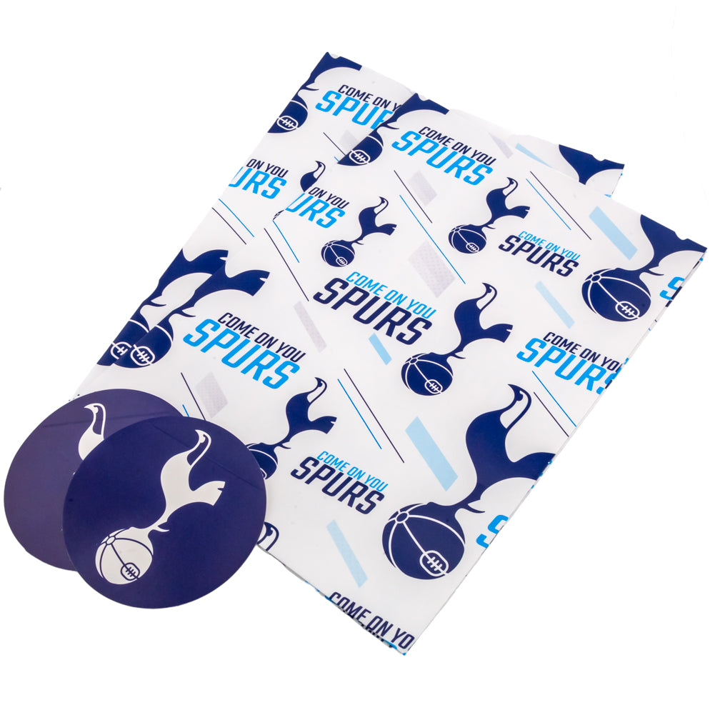Tottenham Hotspur FC Text Gift Wrap - Buy Cards & Gift Wrap at GiftMasters.co.uk
