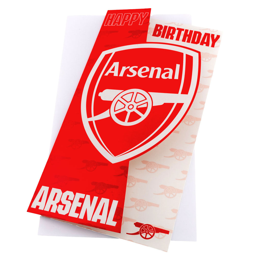 Arsenal FC Crest Birthday Card - Buy Cards & Gift Wrap at GiftMasters.co.uk