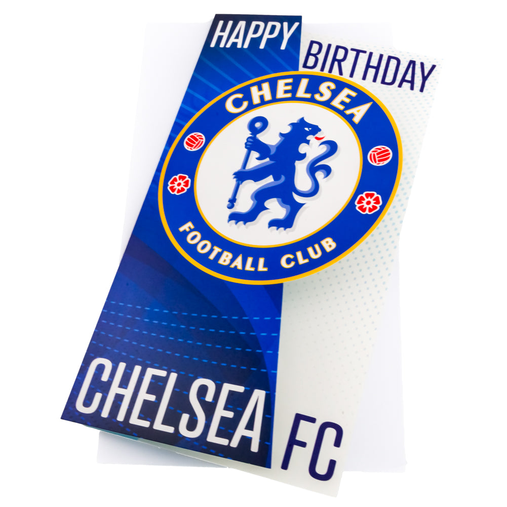 Chelsea FC Crest Birthday Card - Buy Cards & Gift Wrap at GiftMasters.co.uk