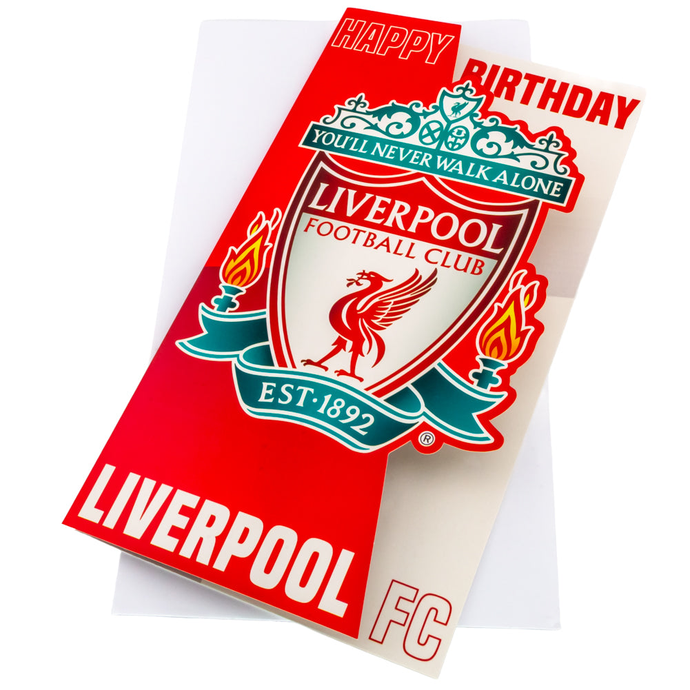 Liverpool FC Crest Birthday Card - Buy Cards & Gift Wrap at GiftMasters.co.uk