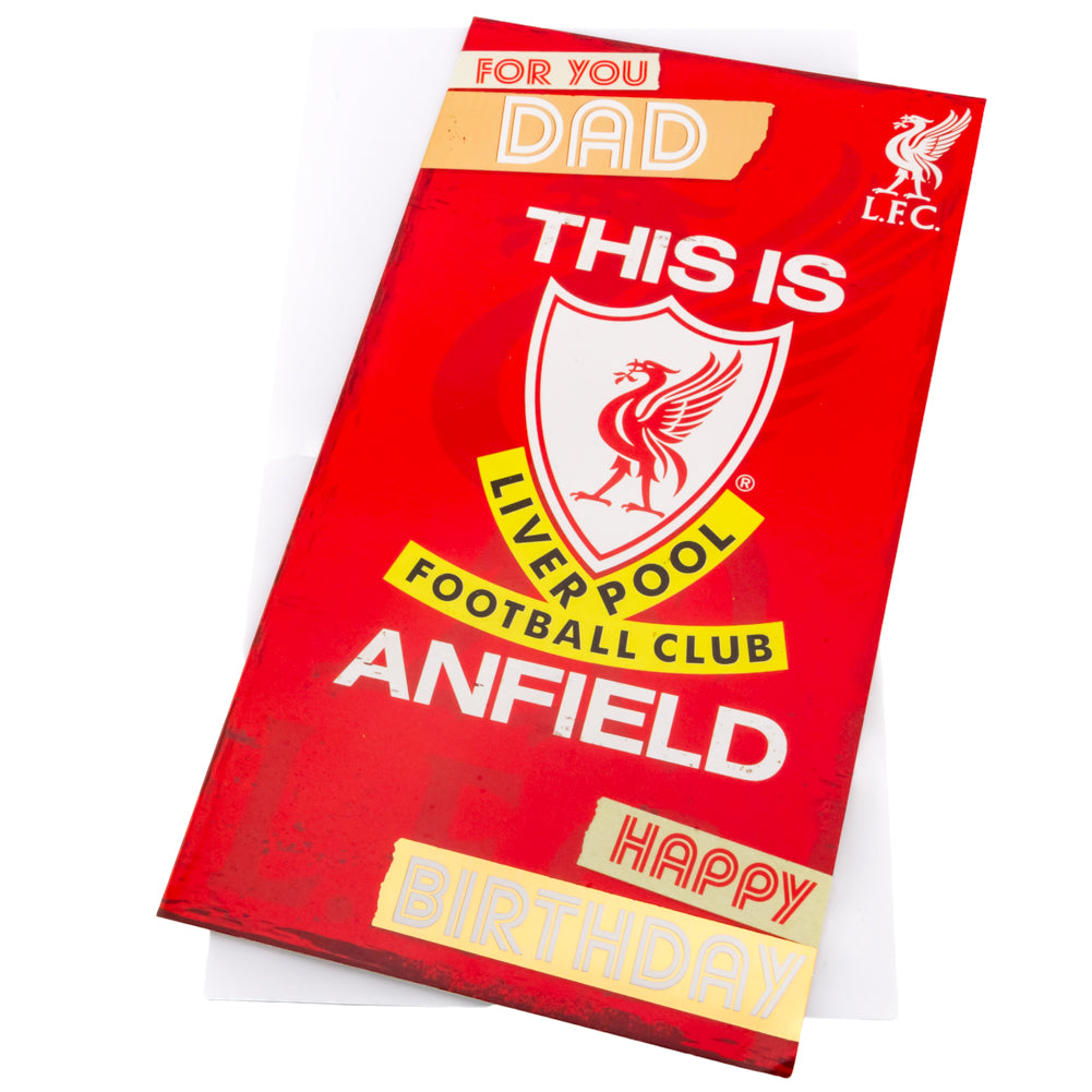Liverpool FC Dad Birthday Card - Buy Cards & Gift Wrap at GiftMasters.co.uk