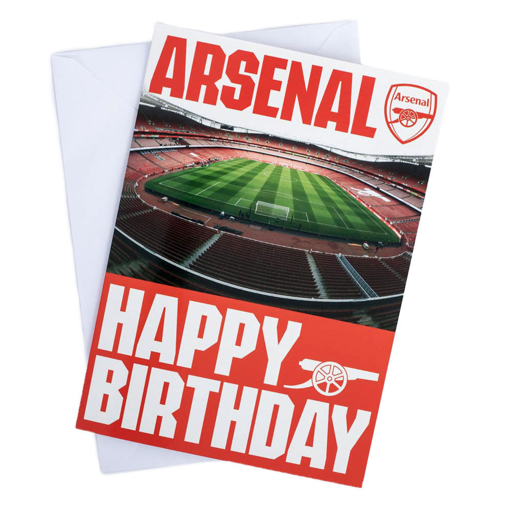 Arsenal FC Musical Birthday Card - Buy Cards & Gift Wrap at GiftMasters.co.uk