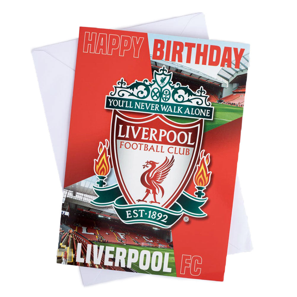 Liverpool FC Musical Birthday Card - Buy Cards & Gift Wrap at GiftMasters.co.uk