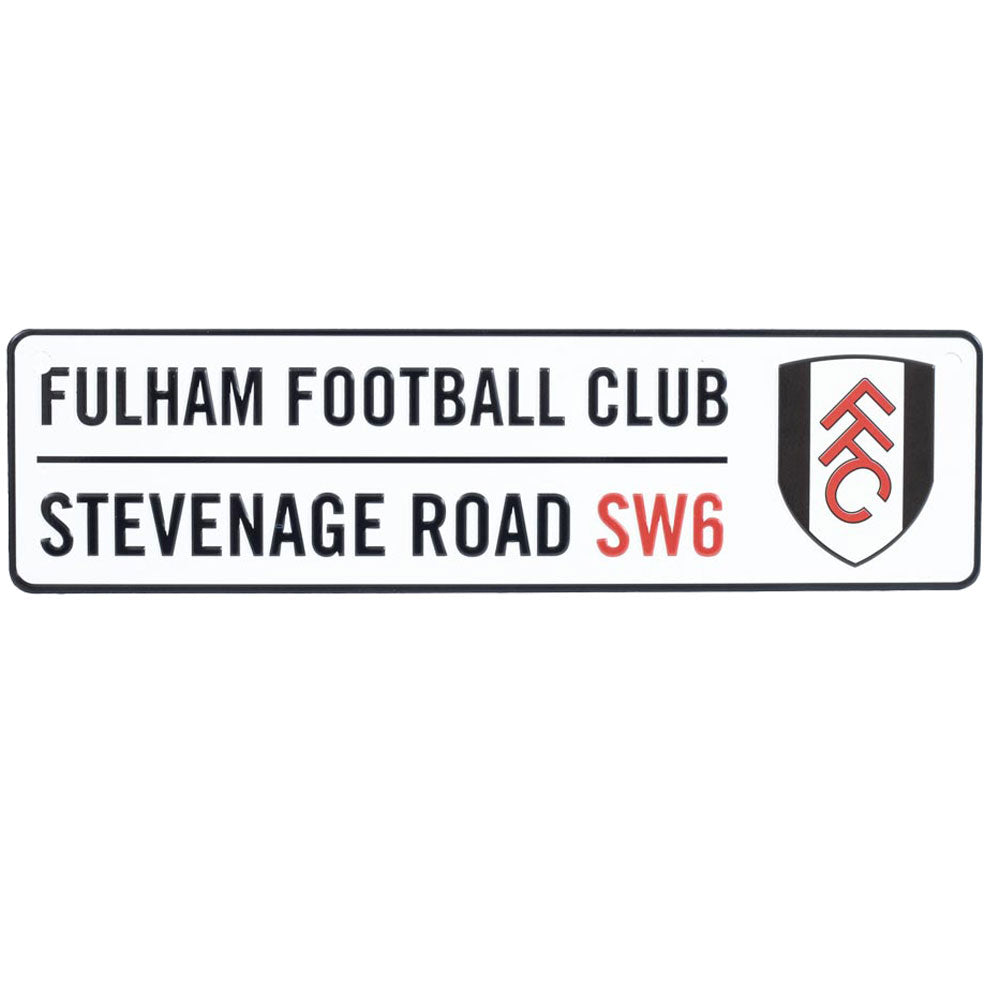 Fulham FC Window Sign - Buy Metal Signs at GiftMasters.co.uk