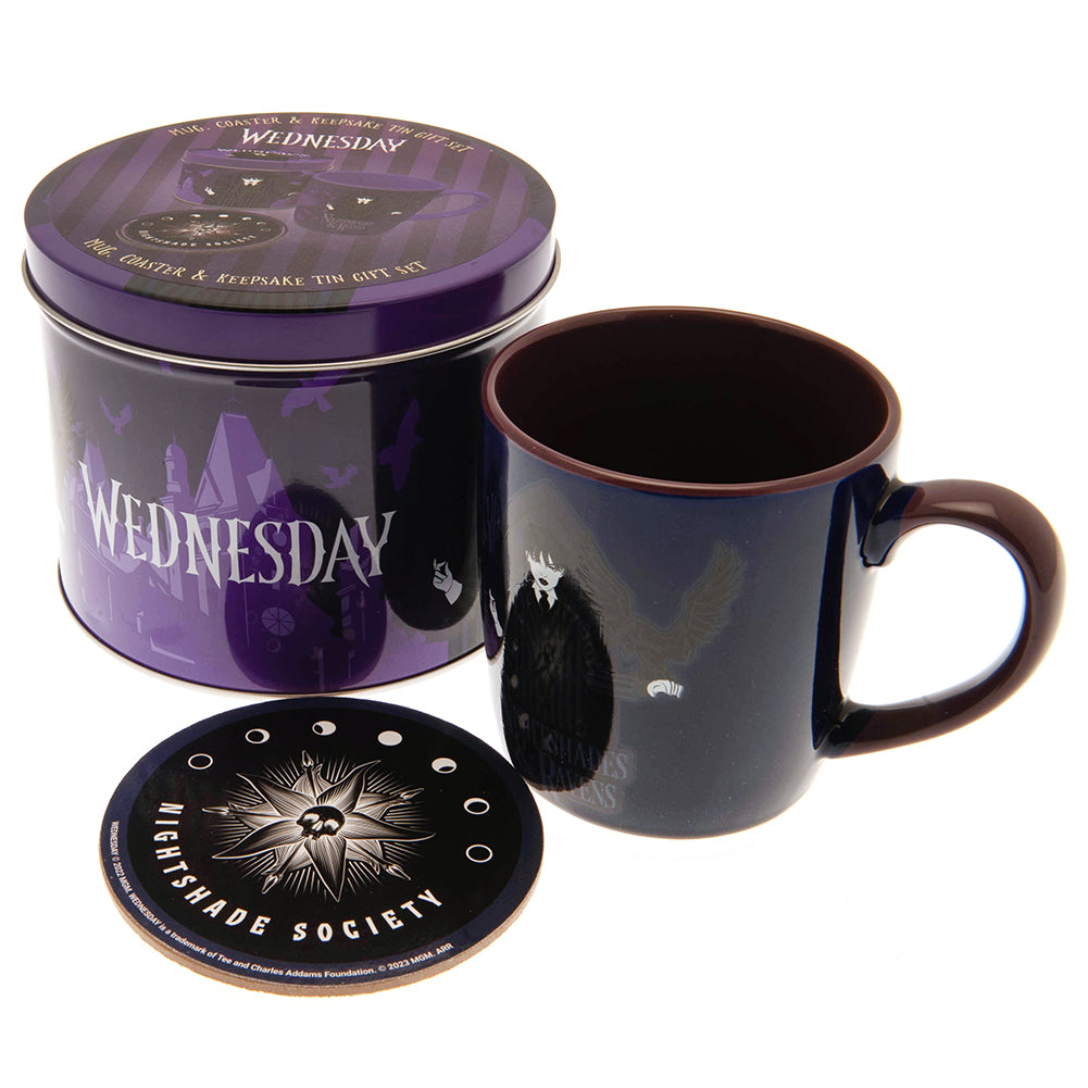 Wednesday Mug & Coaster Gift Tin - Buy Gift Sets at GiftMasters.co.uk