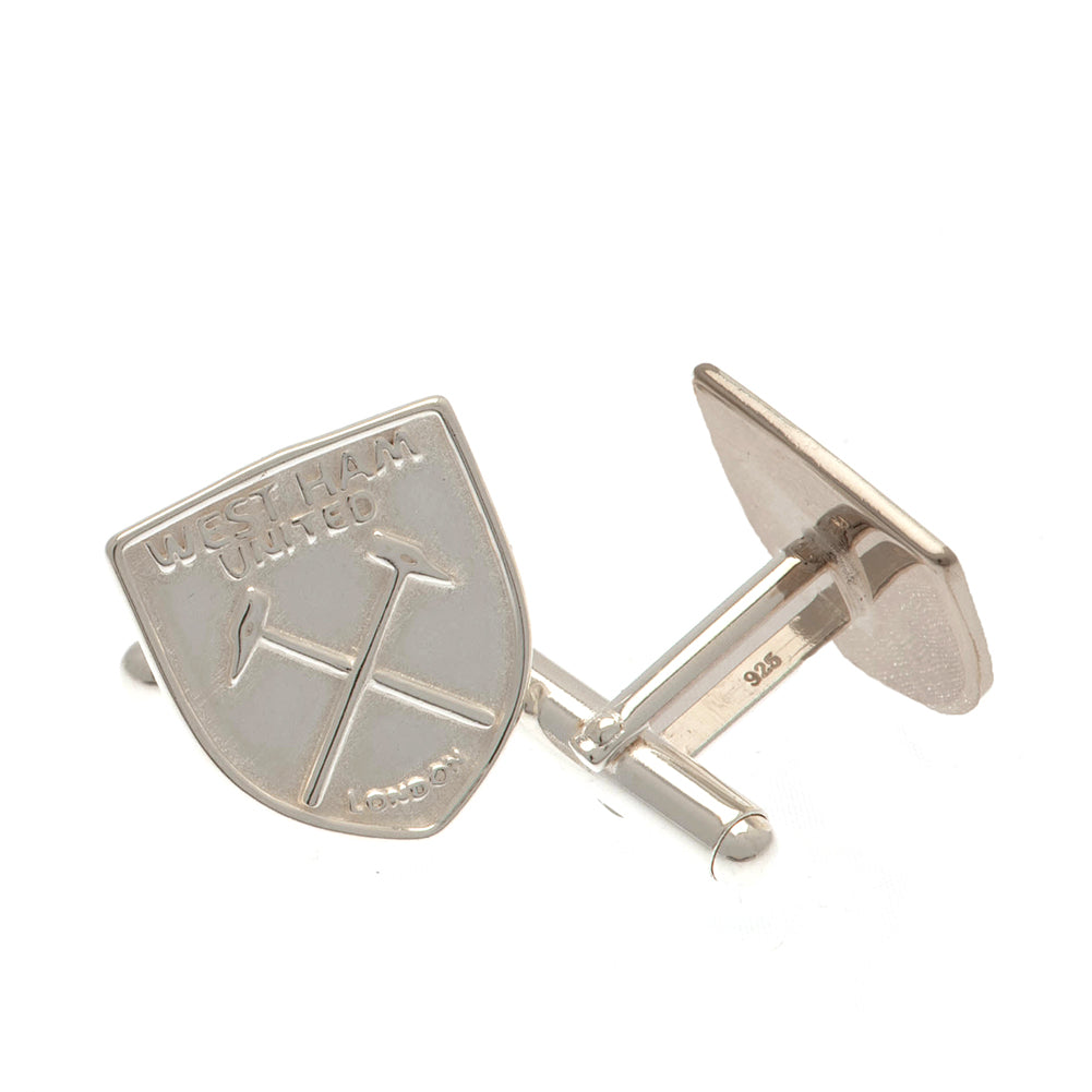 West Ham United FC Sterling Silver Crest Cufflinks - Buy Cufflinks at GiftMasters.co.uk
