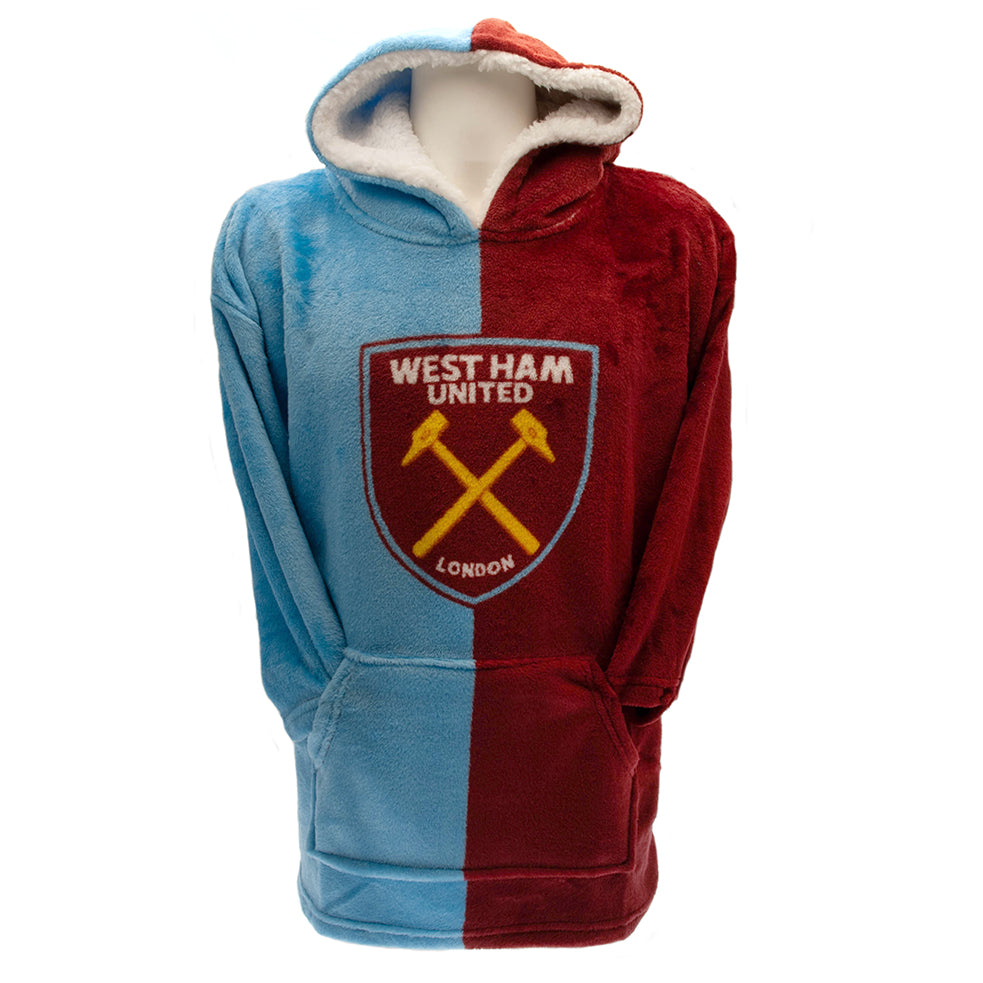 West Ham United FC Poncho Blanket Adults - Buy Blankets at GiftMasters.co.uk