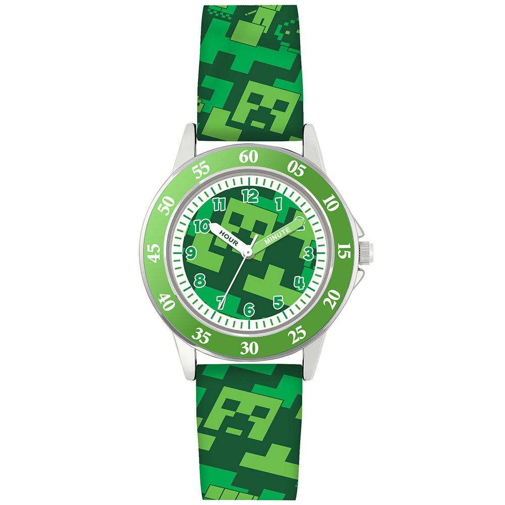 Minecraft Junior Time Teacher Watch Creeper - Buy Watches at GiftMasters.co.uk