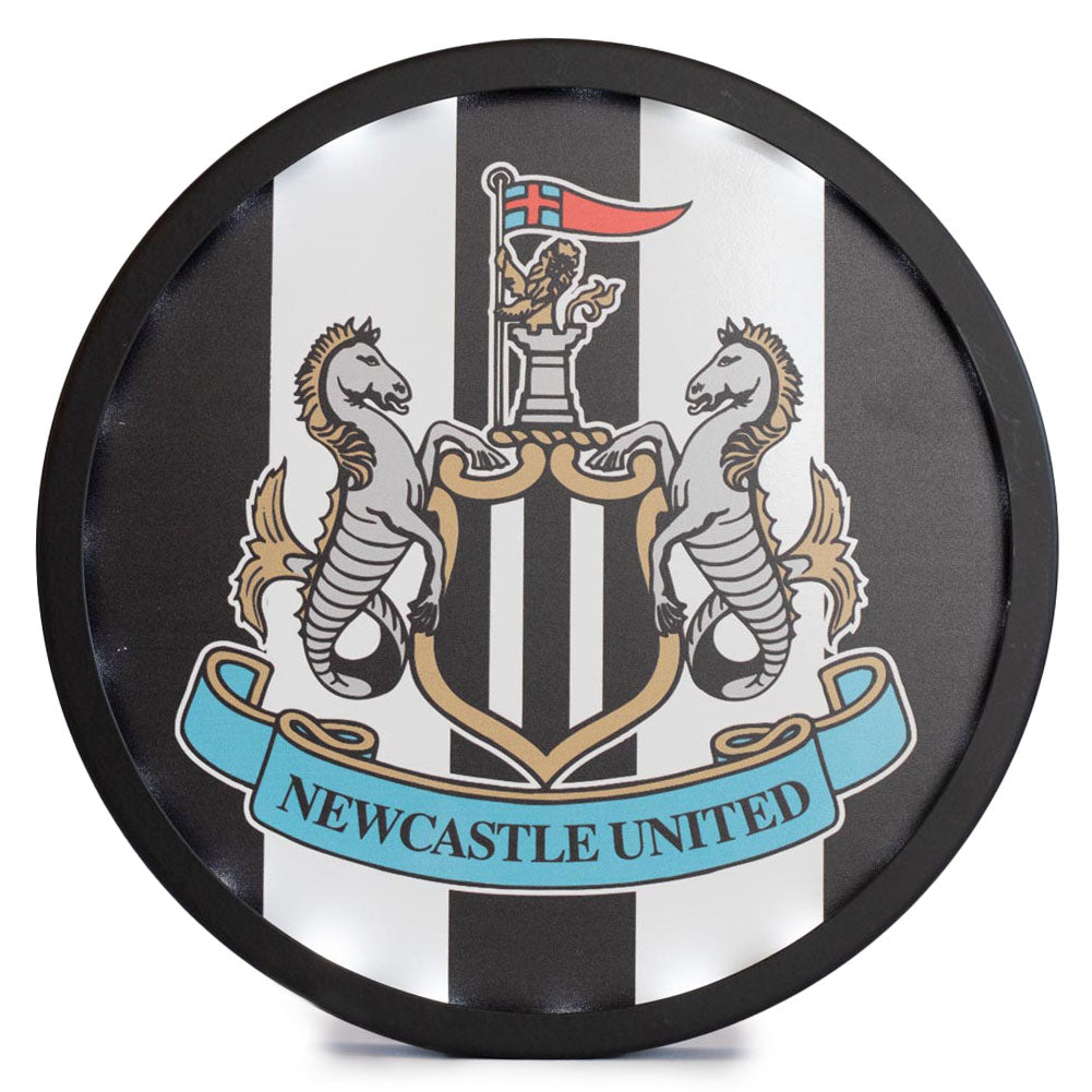 Newcastle United FC Metal LED Logo Sign - Buy Metal Signs at GiftMasters.co.uk
