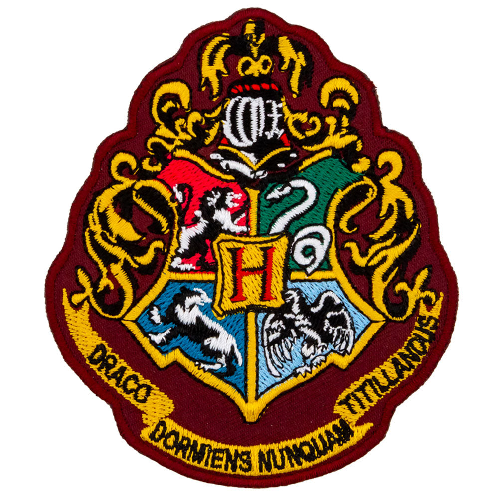 Harry Potter Iron-On Patch Hogwarts Crest - Buy Luggage Accessories at GiftMasters.co.uk