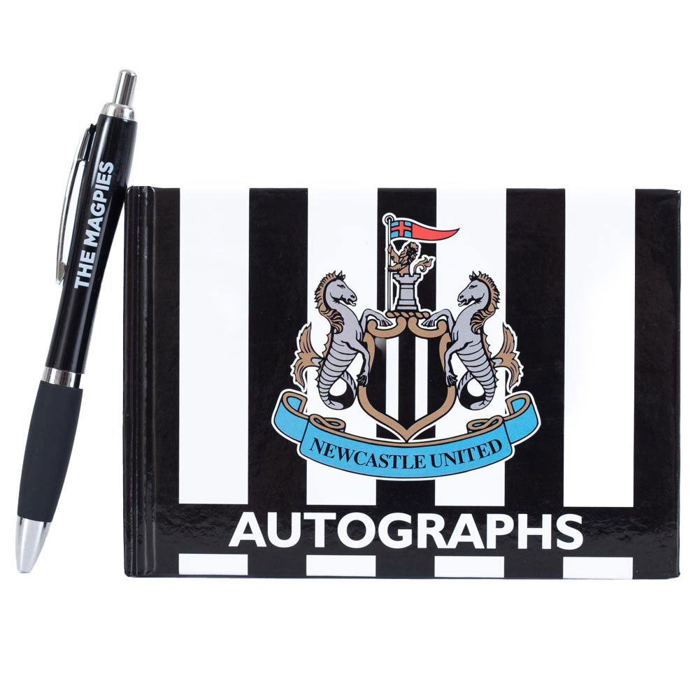Newcastle United FC Autograph Book & Pen - Buy Notebooks & Binders at GiftMasters.co.uk