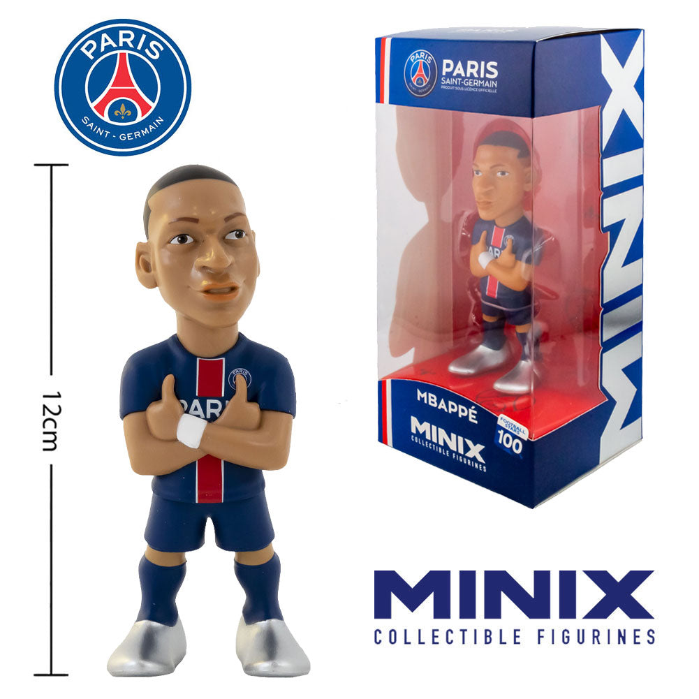 Paris Saint Germain FC MINIX Figure 12cm Mbappe - Buy MINIX Figures at GiftMasters.co.uk