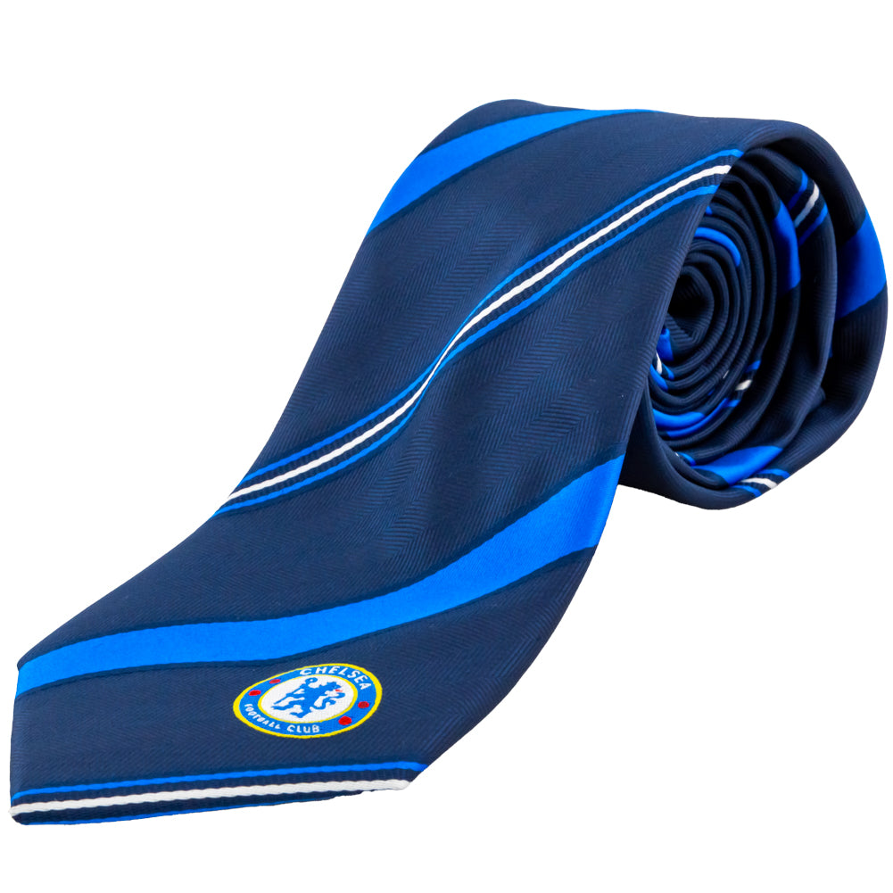 Chelsea FC Stripe Tie - Buy Ties & Pins at GiftMasters.co.uk