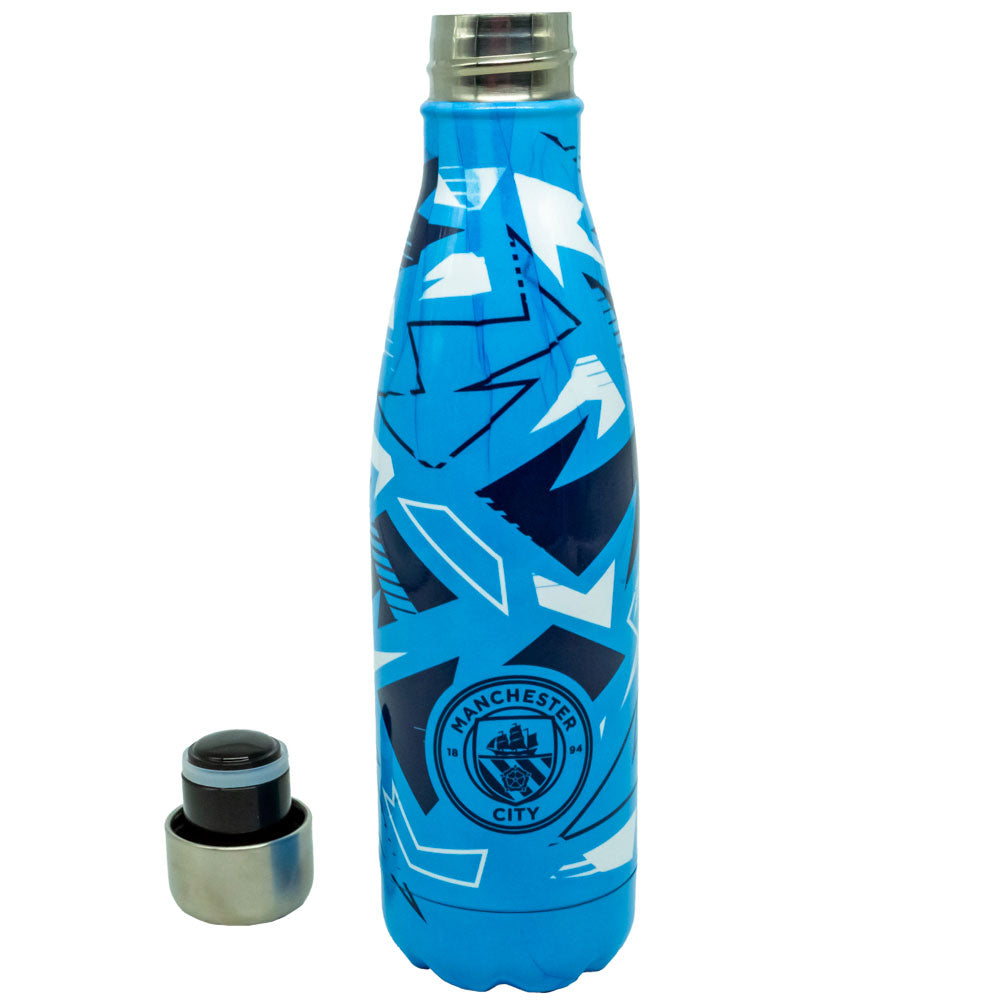 Manchester City FC Fragment Thermal Flask - Buy Bottles & Flasks at GiftMasters.co.uk