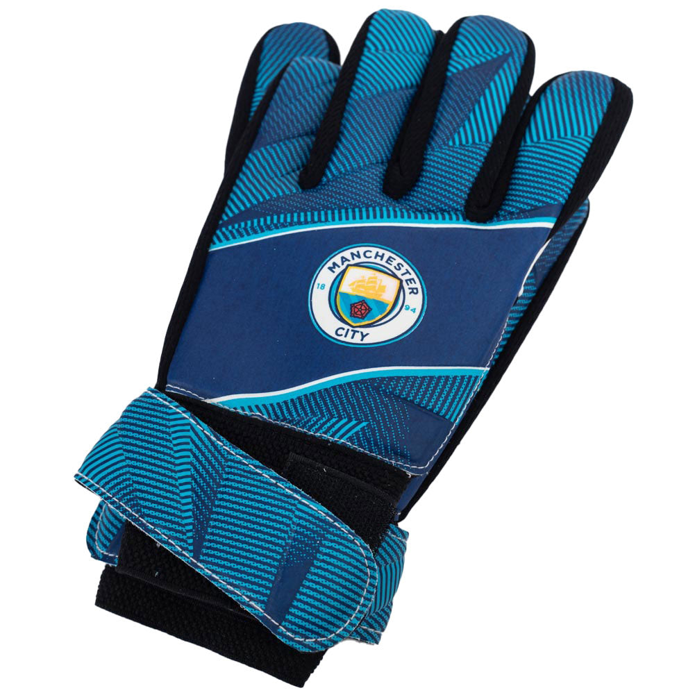 Manchester City FC Fuse Goalkeeper Gloves Yths - Buy Gloves & Shin Pads at GiftMasters.co.uk